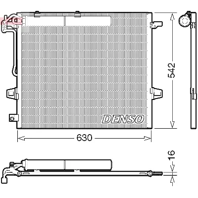 Kondenzator, klima-uređaj DENSO DCN17057 IC-G0NKC0