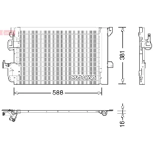 Kondenzator, klima-uređaj DENSO DCN20007 IC-D8693B
