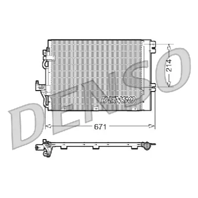 Kondenzator, klima-uređaj DENSO DCN20009 IC-C0B7F9