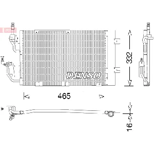 Kondenzator, klima-uređaj DENSO DCN20037 IC-D0FCB8