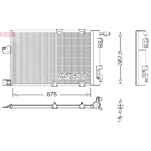 Kondenzator, klima-uređaj DENSO DCN20038 IC-E11680
