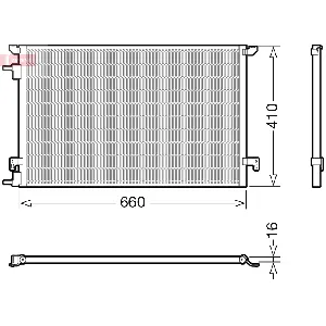 Kondenzator, klima-uređaj DENSO DCN20045 IC-G0KEMD