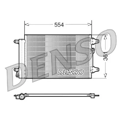 Kondenzator, klima-uređaj DENSO DCN32015 IC-C0B840