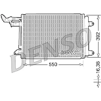 Kondenzator, klima-uređaj DENSO DCN32032 IC-DEEEF3