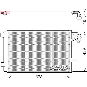 Kondenzator, klima-uređaj DENSO DCN32063 IC-C54C38
