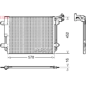 Kondenzator, klima-uređaj DENSO DCN32067 IC-G0OMME