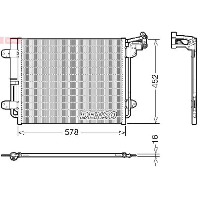 Kondenzator, klima-uređaj DENSO DCN32067 IC-G0OMME