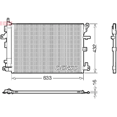 Kondenzator, klima-uređaj DENSO DCN33012 IC-G0NKCF