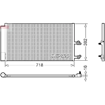 Kondenzator, klima-uređaj DENSO DCN33014 IC-G0KW4X