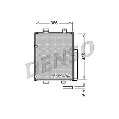 Kondenzator, klima-uređaj DENSO DCN35001 IC-C0B84E