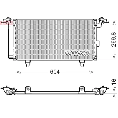 Kondenzator, klima-uređaj DENSO DCN36005 IC-G0KW4V