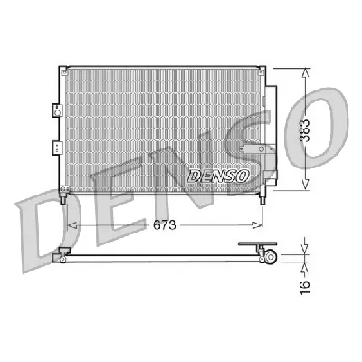 Kondenzator, klima-uređaj DENSO DCN40003 IC-C0B857