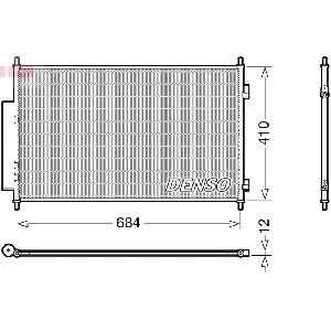 Kondenzator, klima-uređaj DENSO DCN40027 IC-G0OMMG