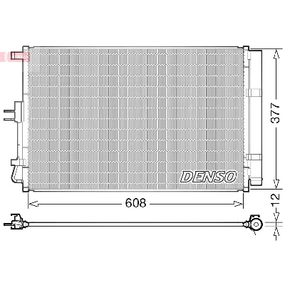 Kondenzator, klima-uređaj DENSO DCN43003 IC-E11686