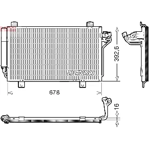Kondenzator, klima-uređaj DENSO DCN44015 IC-G0NKCV