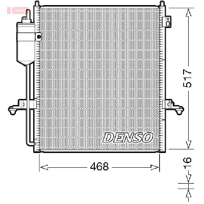Kondenzator, klima-uređaj DENSO DCN45004 IC-G0K6OH