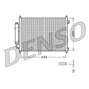 Kondenzator, klima-uređaj DENSO DCN46001 IC-C0B862