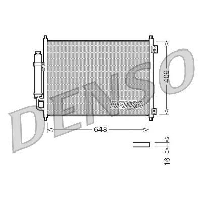 Kondenzator, klima-uređaj DENSO DCN46001 IC-C0B862