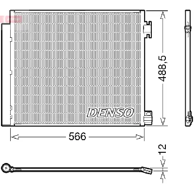 Kondenzator, klima-uređaj DENSO DCN46026 IC-G0NKCZ