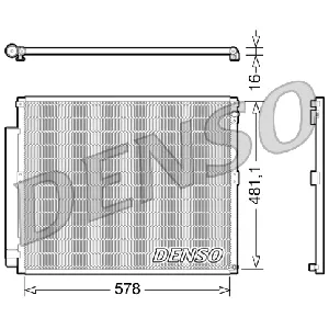 Kondenzator, klima-uređaj DENSO DCN50017 IC-C54C4A