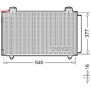 Kondenzator, klima-uređaj DENSO DCN50043 IC-DCA711