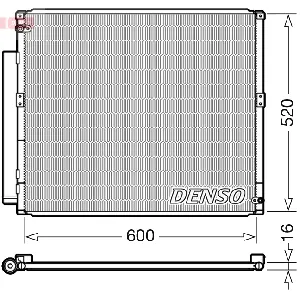 Kondenzator, klima-uređaj DENSO DCN50051 IC-G0K6OJ