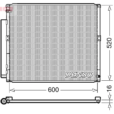 Kondenzator, klima-uređaj DENSO DCN50051 IC-G0K6OJ
