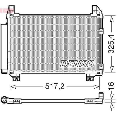 Kondenzator, klima-uređaj DENSO DCN50101 IC-E4F2BB