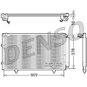 Kondenzator, klima-uređaj DENSO DCN51003 IC-C54C52