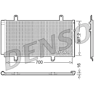 Kondenzator, klima-uređaj DENSO DCN51004 IC-C54C53