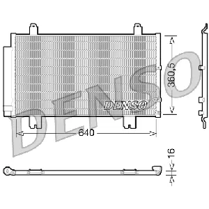 Kondenzator, klima-uređaj DENSO DCN51005 IC-C54C54