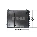 Kondenzator, klima-uređaj MAHLE AC 150 000S IC-G0LLJP