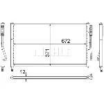 Kondenzator, klima-uređaj MAHLE AC 218 000S IC-G0LLLM