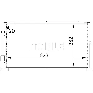 Kondenzator, klima-uređaj MAHLE AC 258 000S IC-G0LLN1