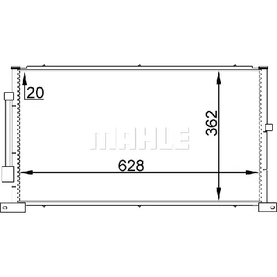 Kondenzator, klima-uređaj MAHLE AC 258 000S IC-G0LLN1
