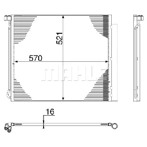 Kondenzator, klima-uređaj MAHLE AC 269 000S IC-G0KC9N