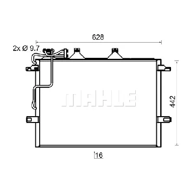 Kondenzator, klima-uređaj MAHLE AC 318 000S IC-G0KC9J