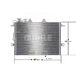 Kondenzator, klima-uređaj MAHLE AC 318 000S IC-G0KC9J