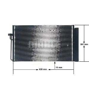 Kondenzator, klima-uređaj MAHLE AC 345 000S IC-G0LLQ3