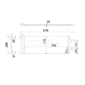 Kondenzator, klima-uređaj MAHLE AC 368 000S IC-G0LLR7