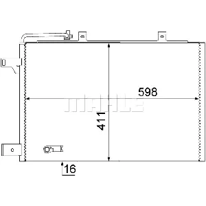Kondenzator, klima-uređaj MAHLE AC 370 000S IC-G0LLRB
