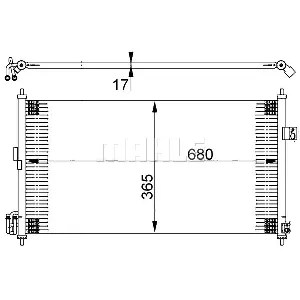 Kondenzator, klima-uređaj MAHLE AC 390 000S IC-G0LLS0