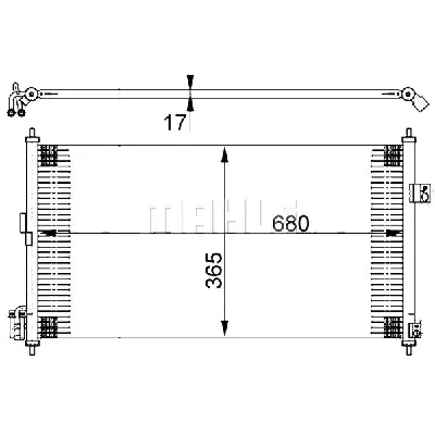 Kondenzator, klima-uređaj MAHLE AC 390 000S IC-G0LLS0
