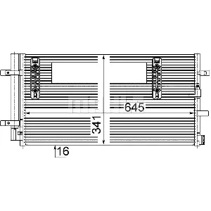 Kondenzator, klima-uređaj MAHLE AC 457 000S IC-G0LLU5