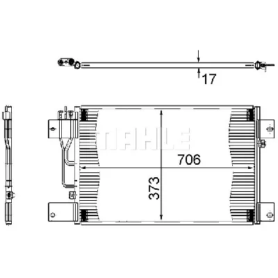 Kondenzator, klima-uređaj MAHLE AC 533 000S IC-G0LLWD