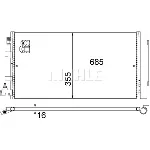 Kondenzator, klima-uređaj MAHLE AC 630 000S IC-G0LLXY