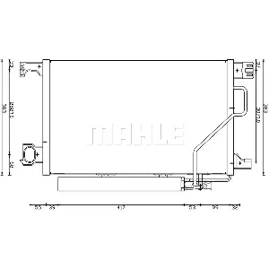 Kondenzator, klima-uređaj MAHLE AC 662 000S IC-G0LLYR