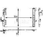 Kondenzator, klima-uređaj MAHLE AC 665 000S IC-G0LLYW