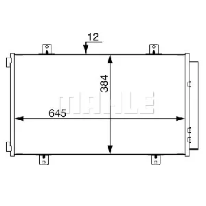 Kondenzator, klima-uređaj MAHLE AC 70 000S IC-G0LLJ8