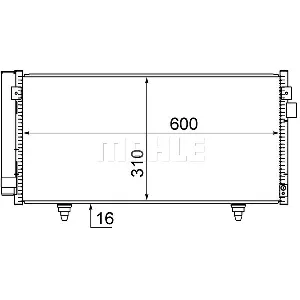 Kondenzator, klima-uređaj MAHLE AC 718 000S IC-G0LM0B